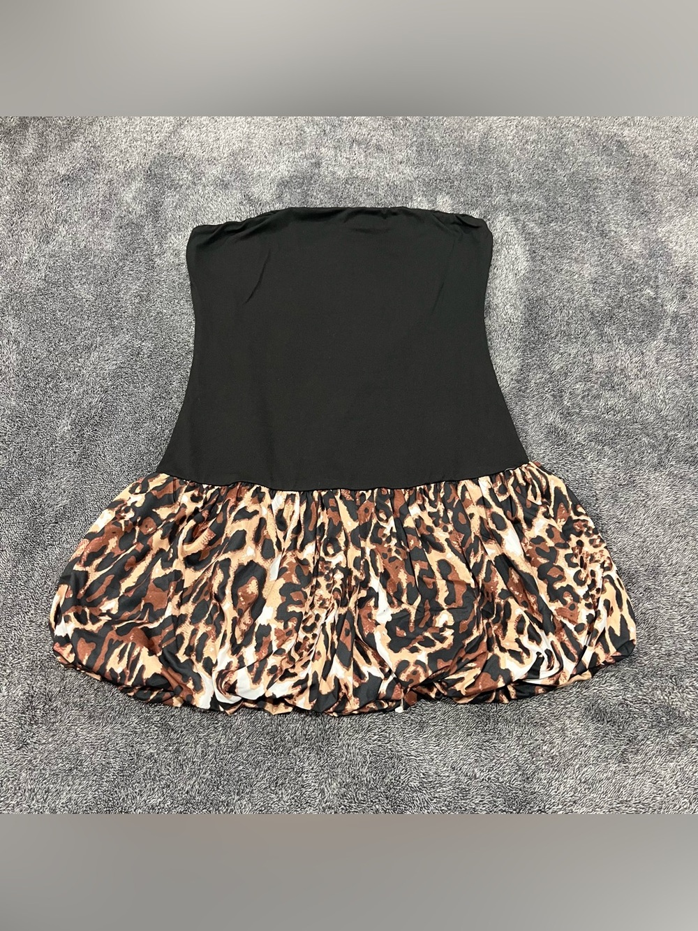 Floerns Women's Y2k Tube Top Puffy Bubble Dress sise M